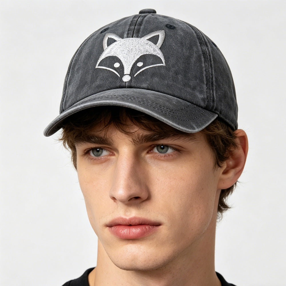 Casquette de baseball brodée 2pcs Fox - Leicester City La Coupe du Monde Foxes Socc