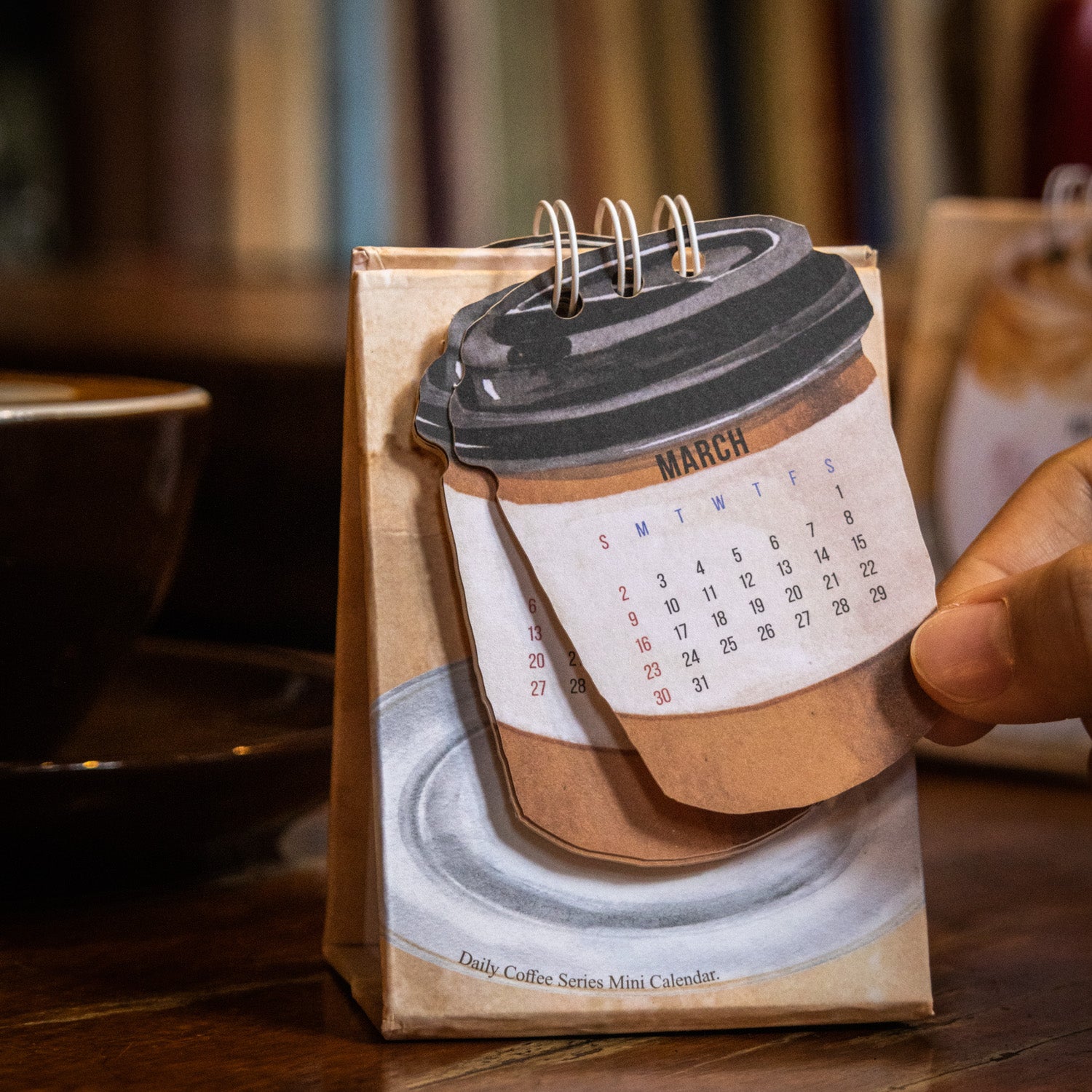 Café Café Mini petit bureau Calendrier par jour
