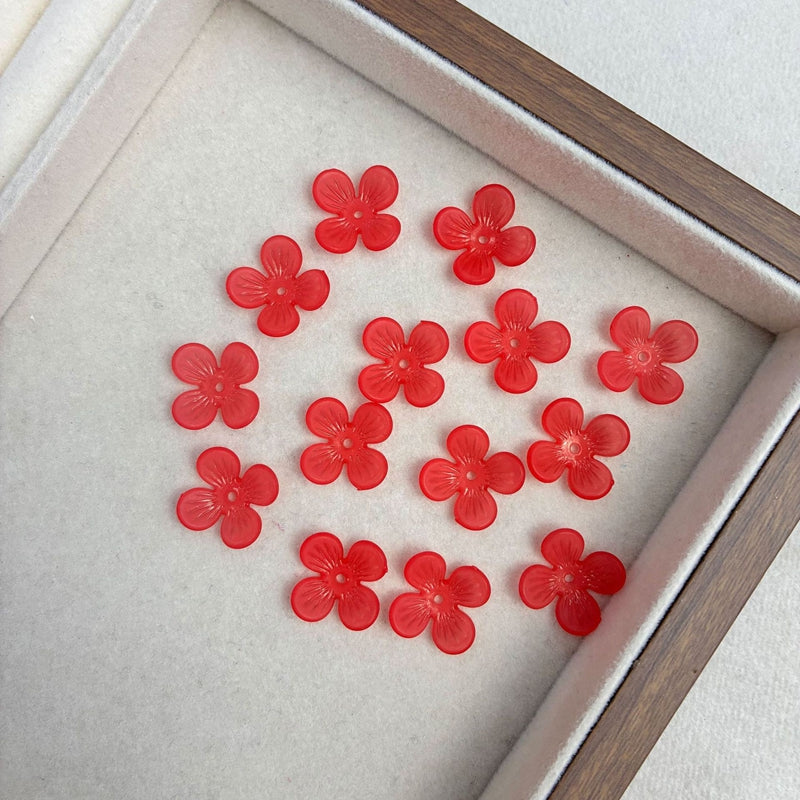 Matte 4-Petal Acrylique Bases de Blossom Translucide