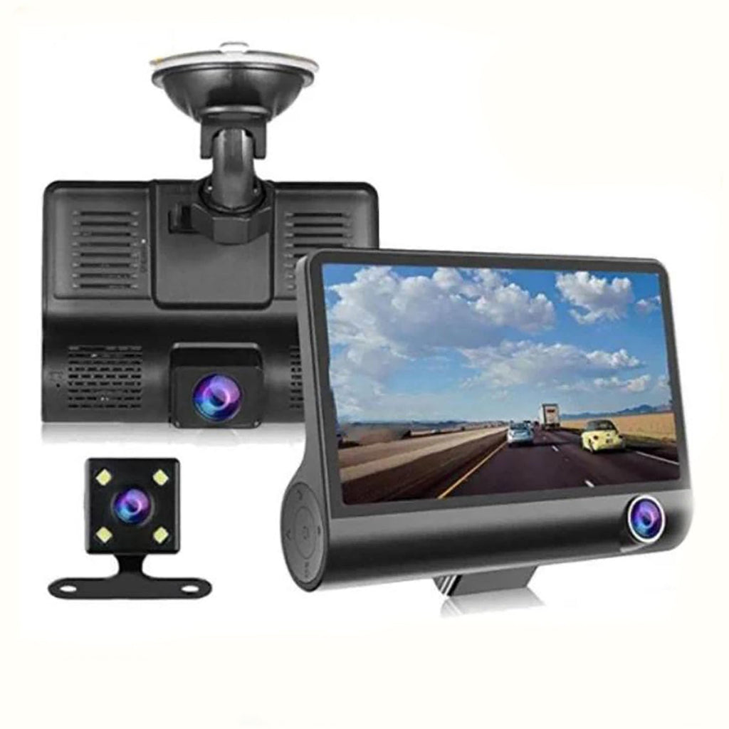 Dashcam à trois disques de 4 pouces