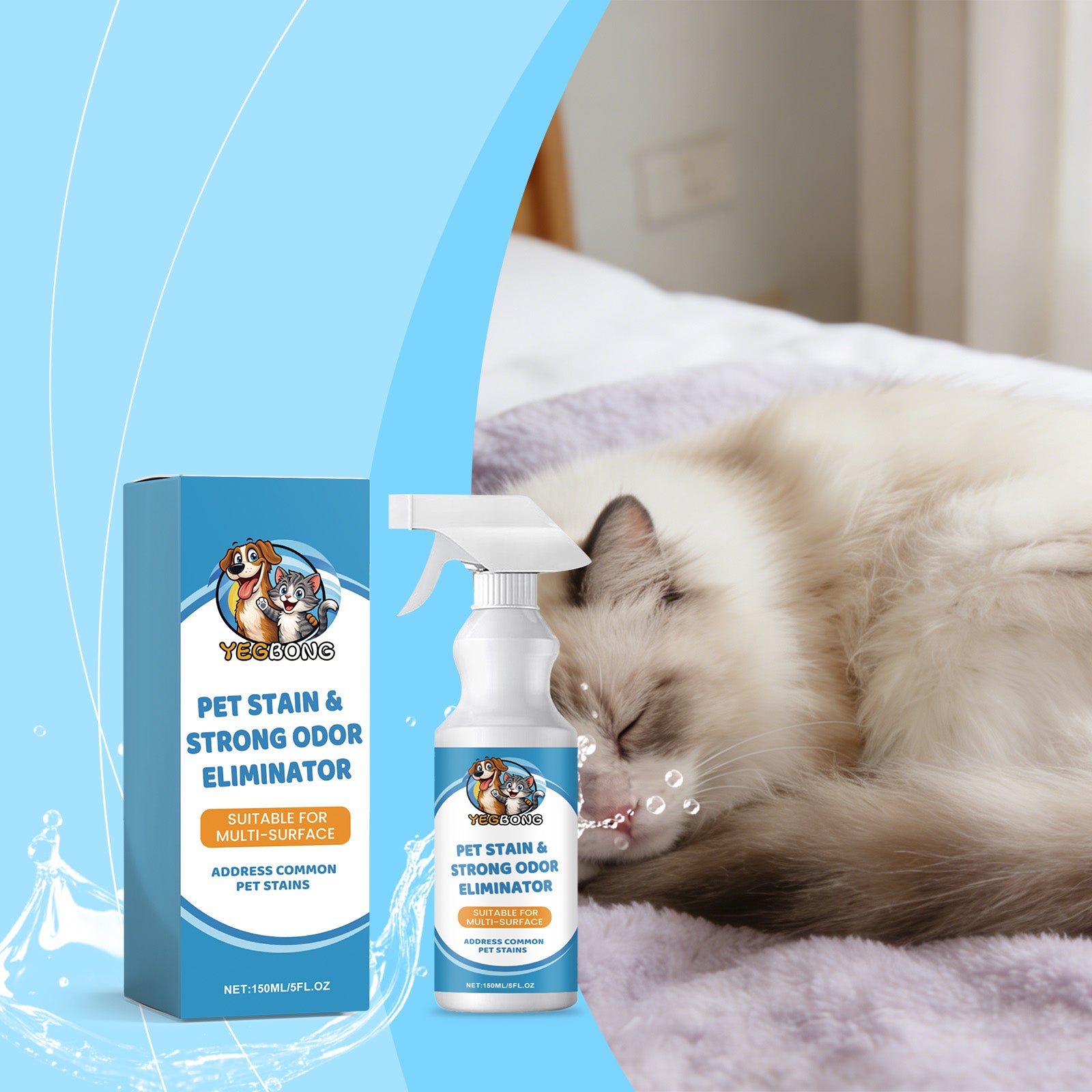 Déodorisant de la tache de chien 150ml1box