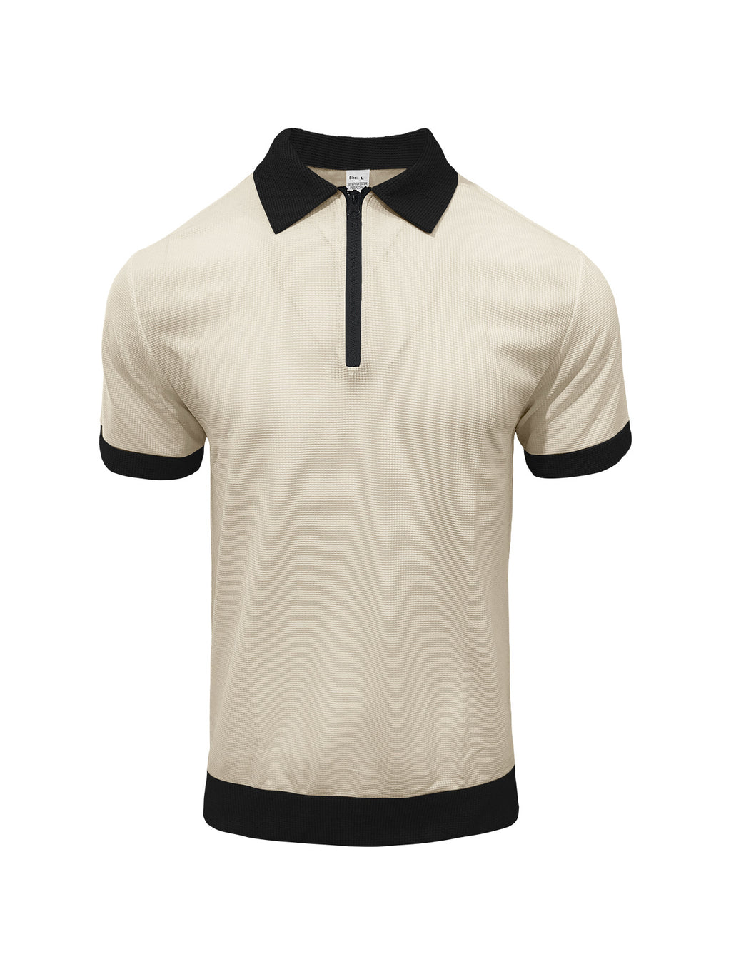 Polo homme demi-zip Polo avec collier et manches courtes