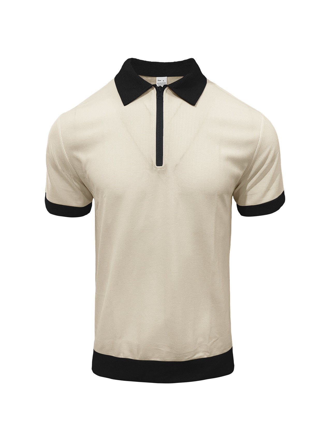 Polo homme demi-zip Polo avec collier et manches courtes