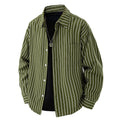 Chemise rayée de style japonais pour homme