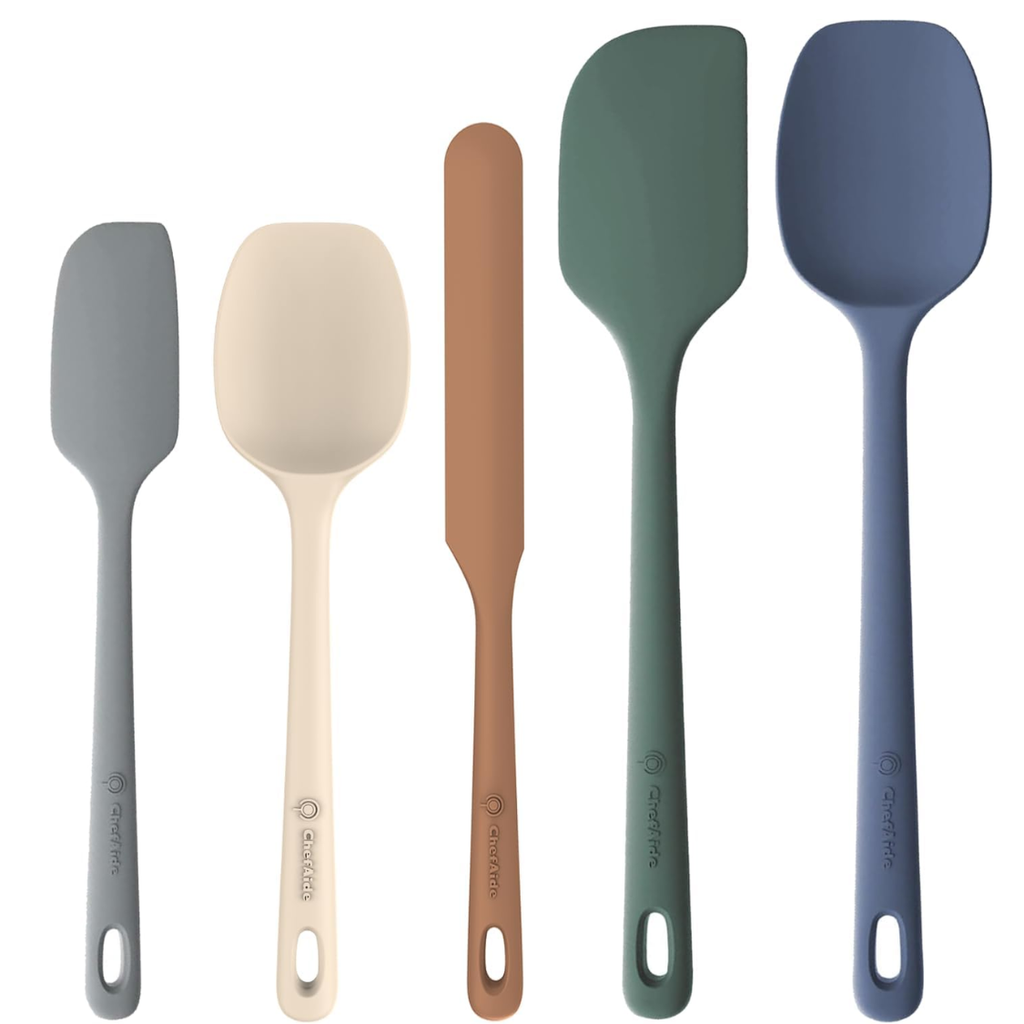 Spatule en caoutchouc de qualité alimentaire de 5 pièces