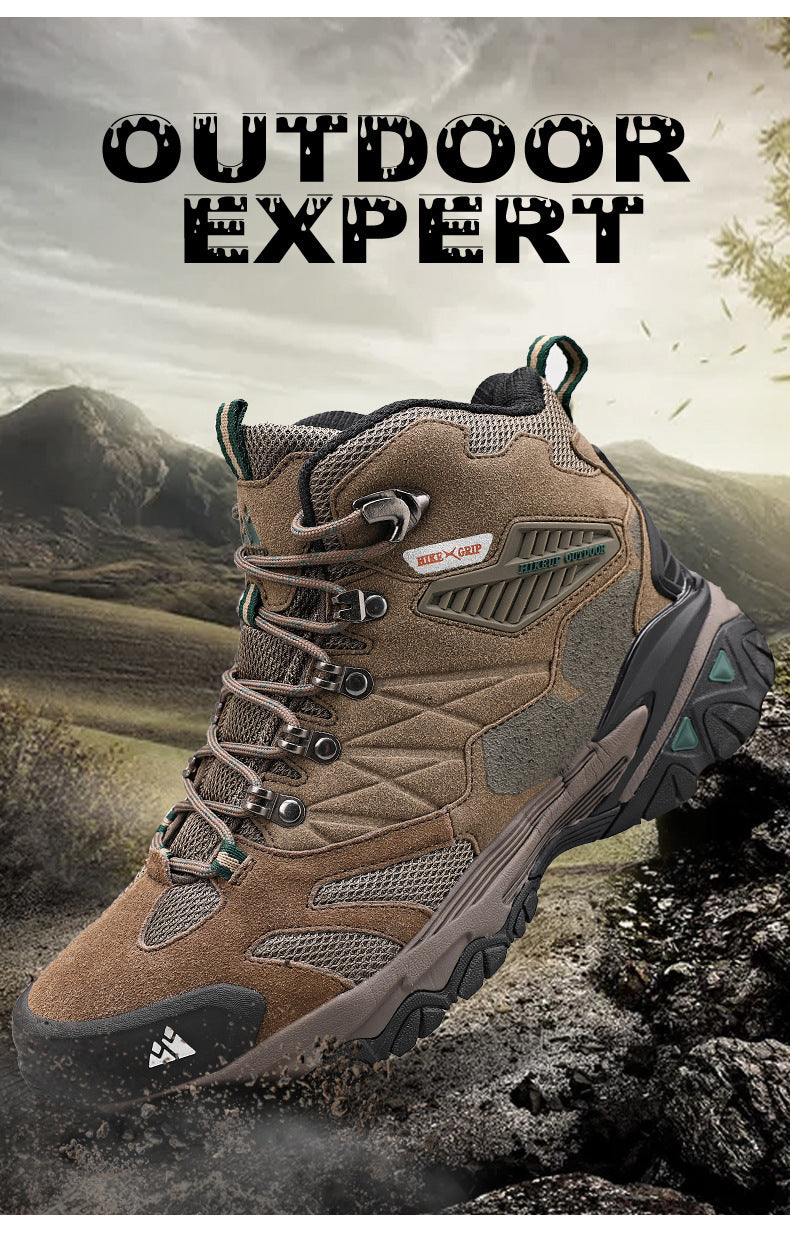 Sports de loisirs de plein air High-top Waterproof Chaussures de randonnée antidérapantes pour hommes