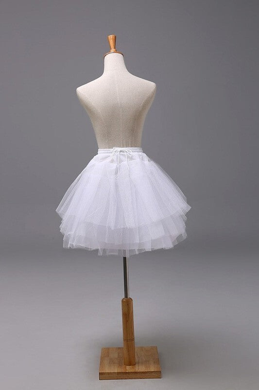 Jupe courte fille pour tenue 3-10Y Un Petticoat Blanc de taille Underskirt
