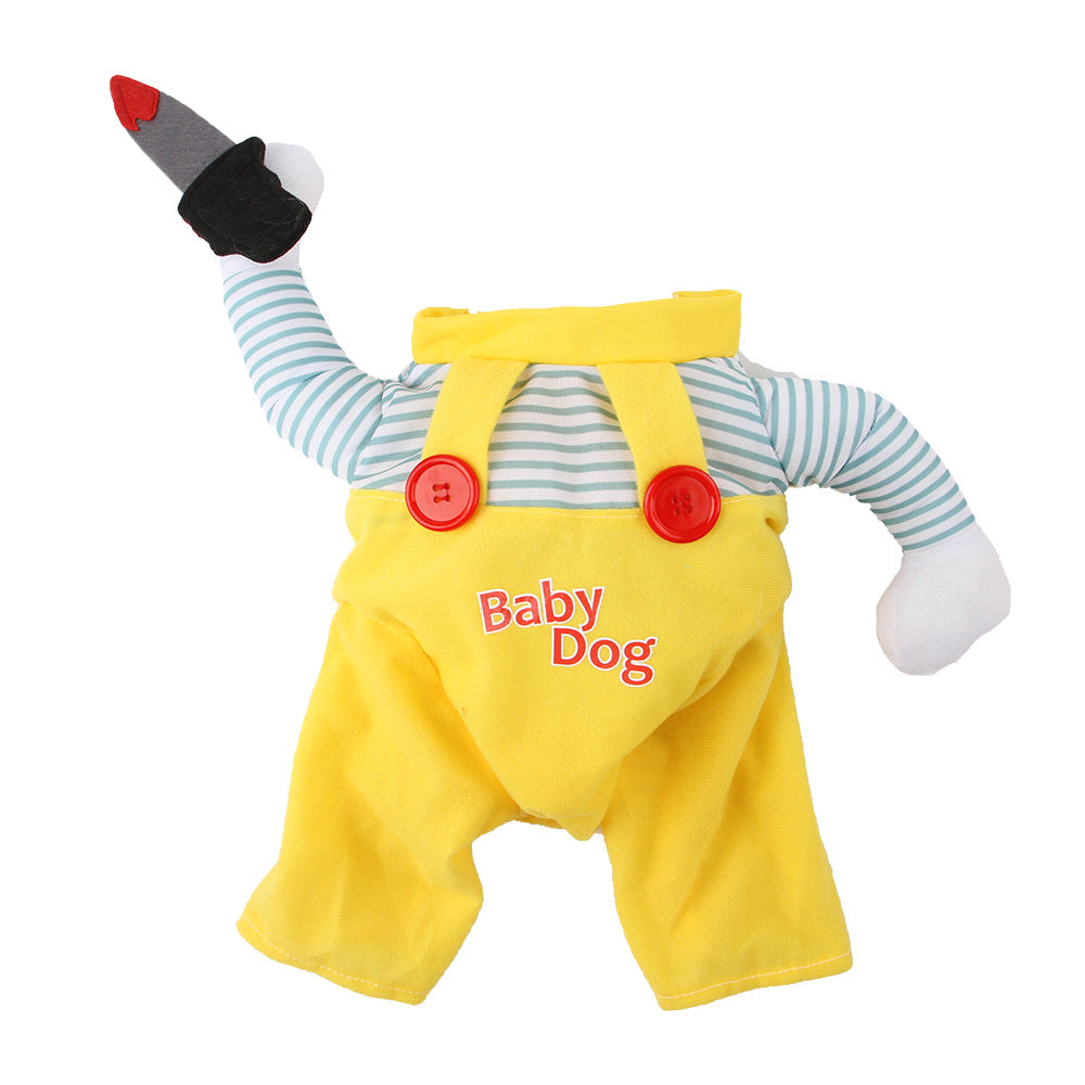 Costume de chat Vêtements créatifs couteau jaune Assassin Vêtements de chat