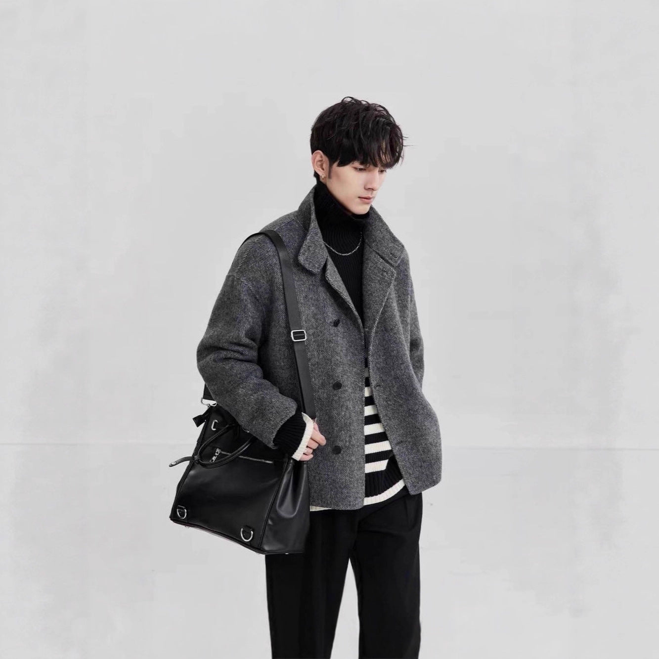 Manteau de laine haut de gamme pour hommes Automne Et l'hiver