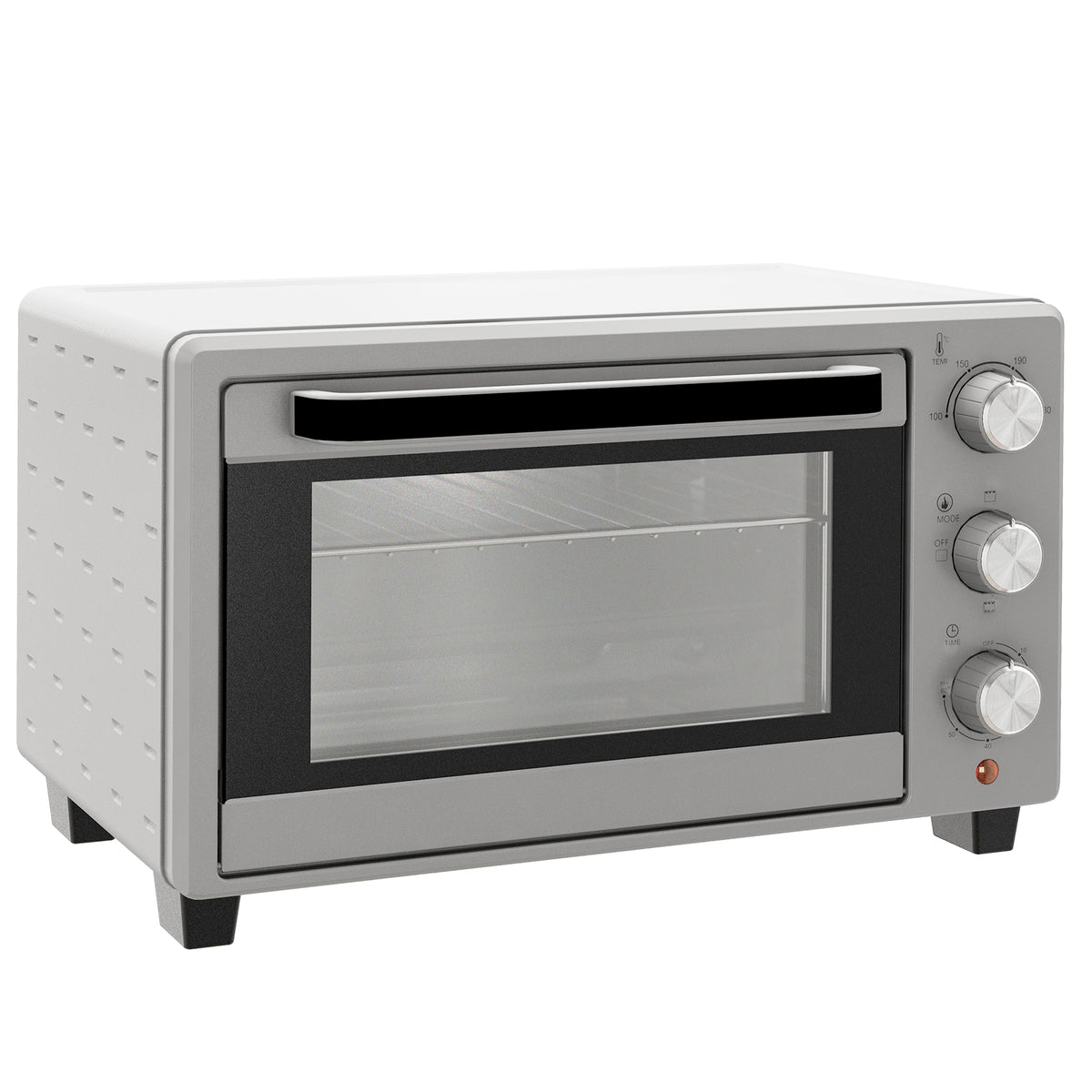 Mini four électrique avec plaques Température réglable 3 Modes de cuisson et 3 positions de rack