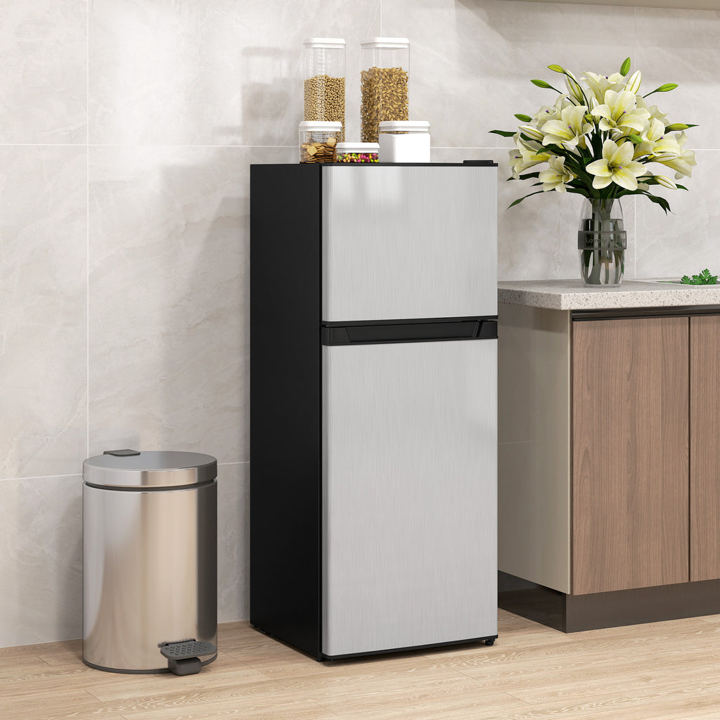 Mini fridge with freezer compartment