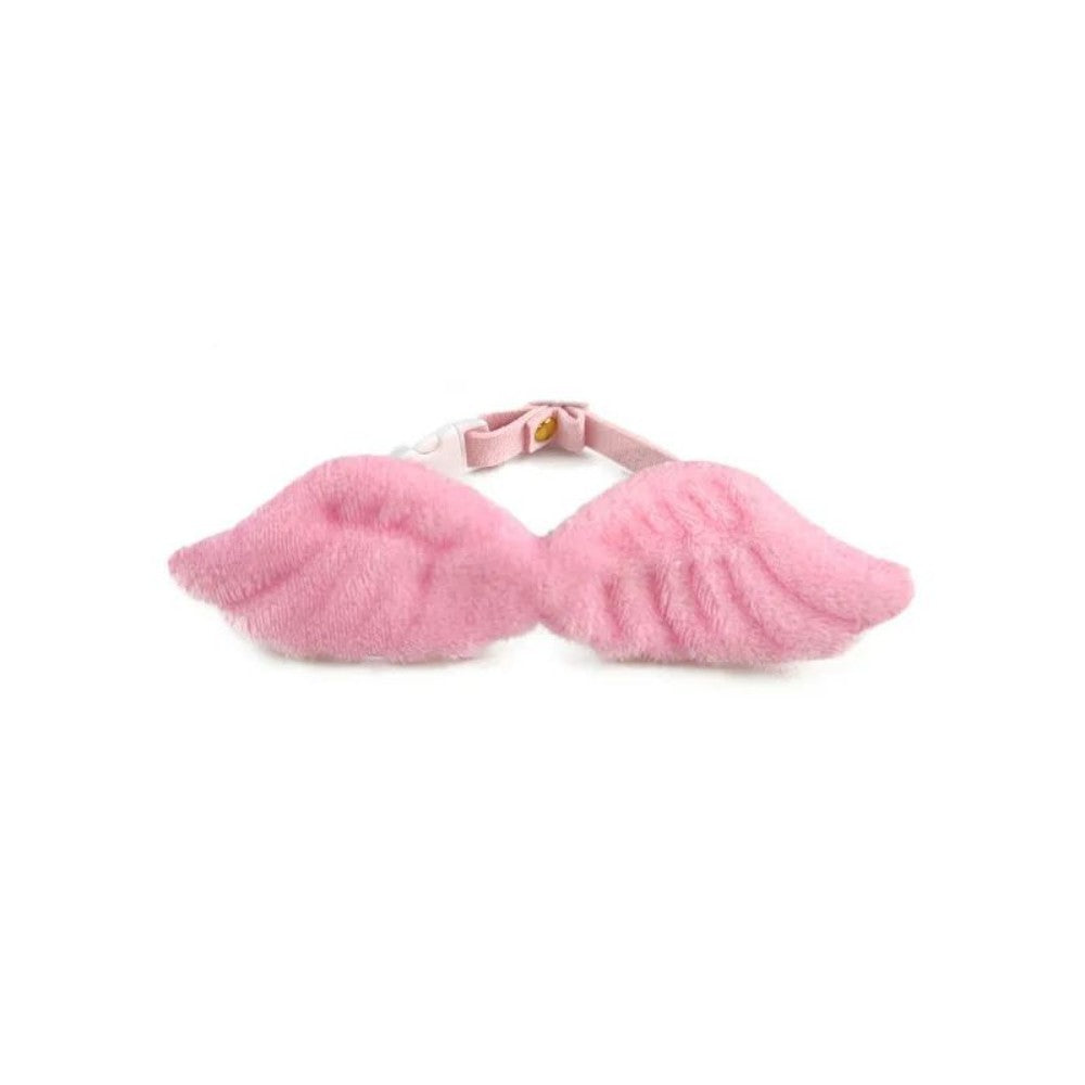Chat spécifique à l'animal Collier blanc Angel Wing Accessoires Outdoor Dog Neck Rings Butterfly Tie