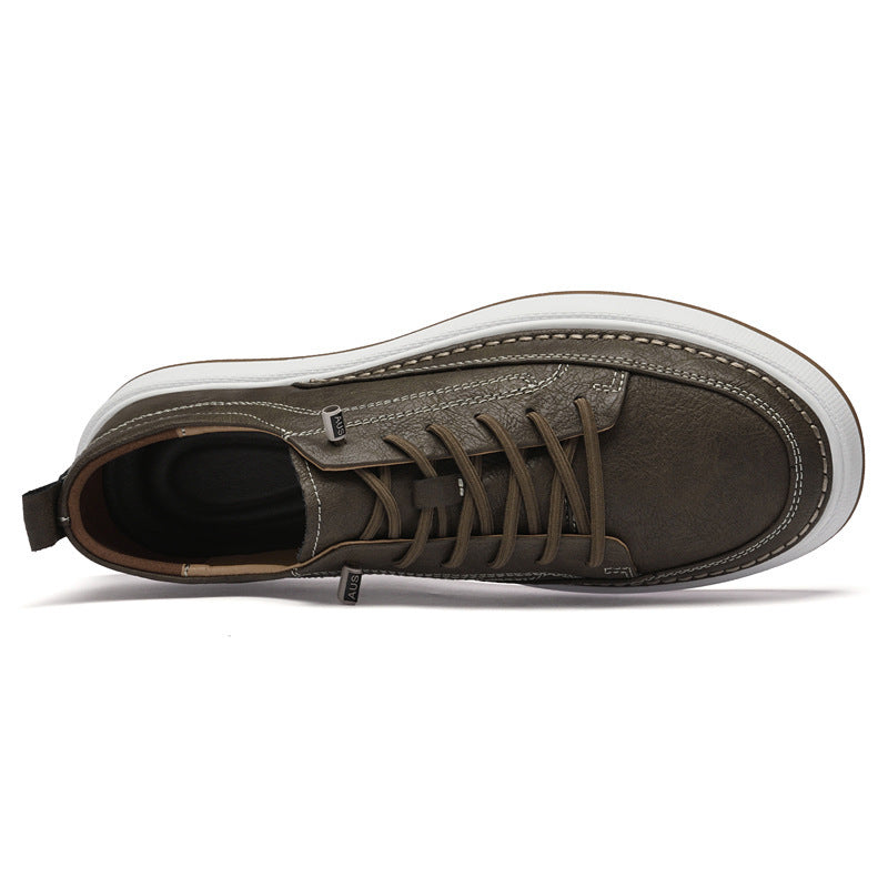 Sneakers Casual en cuir simple pour hommes