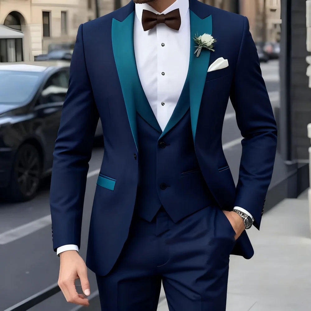 Homme entreprise formelle porter trois pièces costume