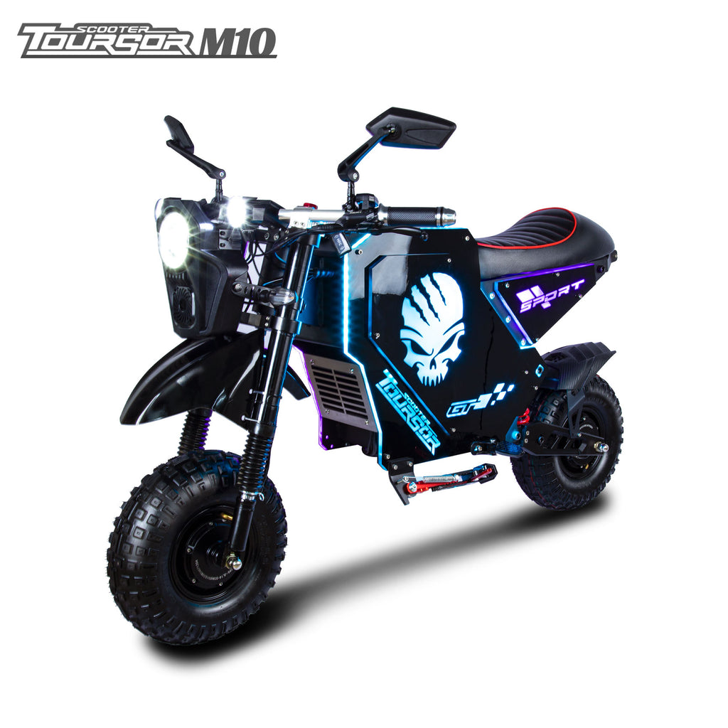 M10 Fashion Design LED Lights Moto électrique avec roues 14 pouces
