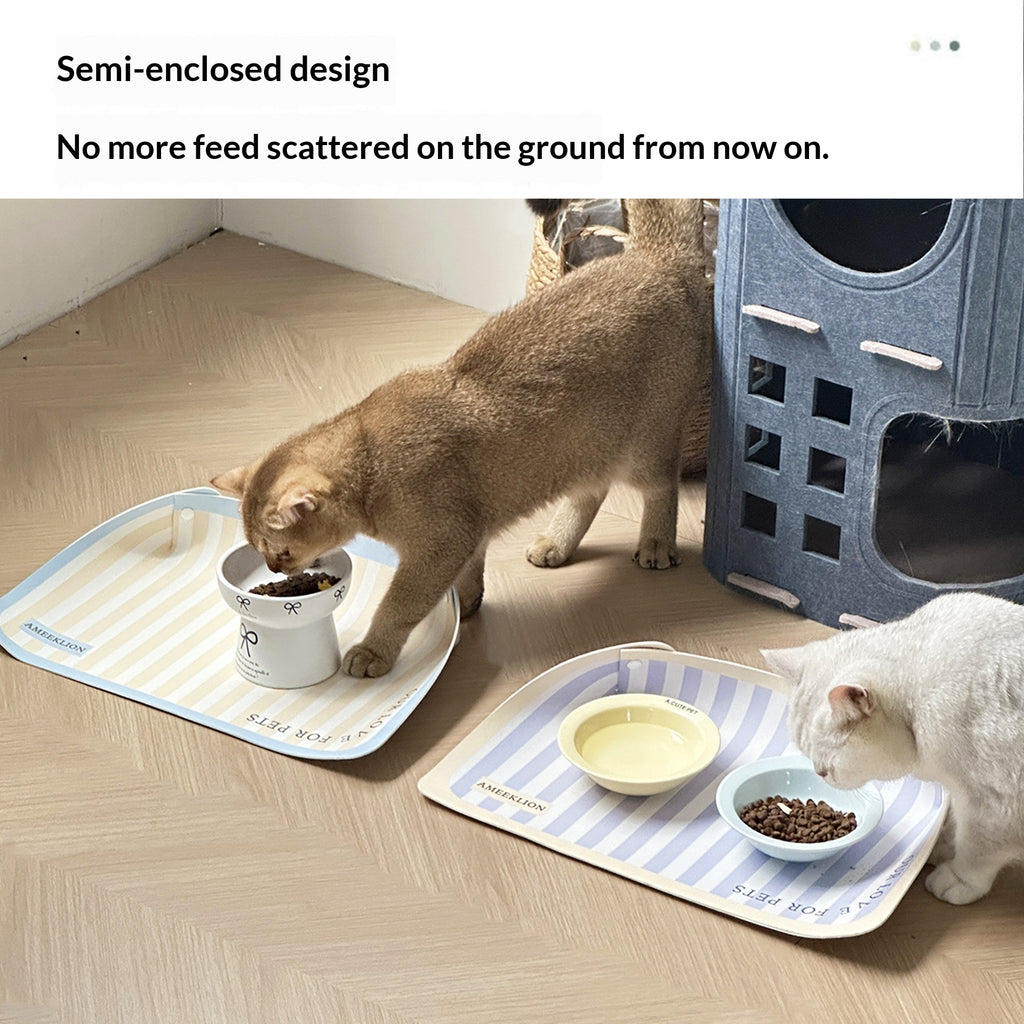 Tapis d'alimentation pour animaux de compagnie imperméable et tampon dédié résistant à l'huile