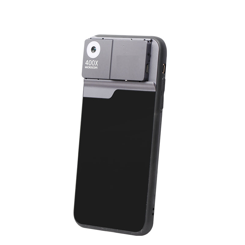 Aluminium Alliage Tpu Téléphone portable Microscope Lens 400X HD