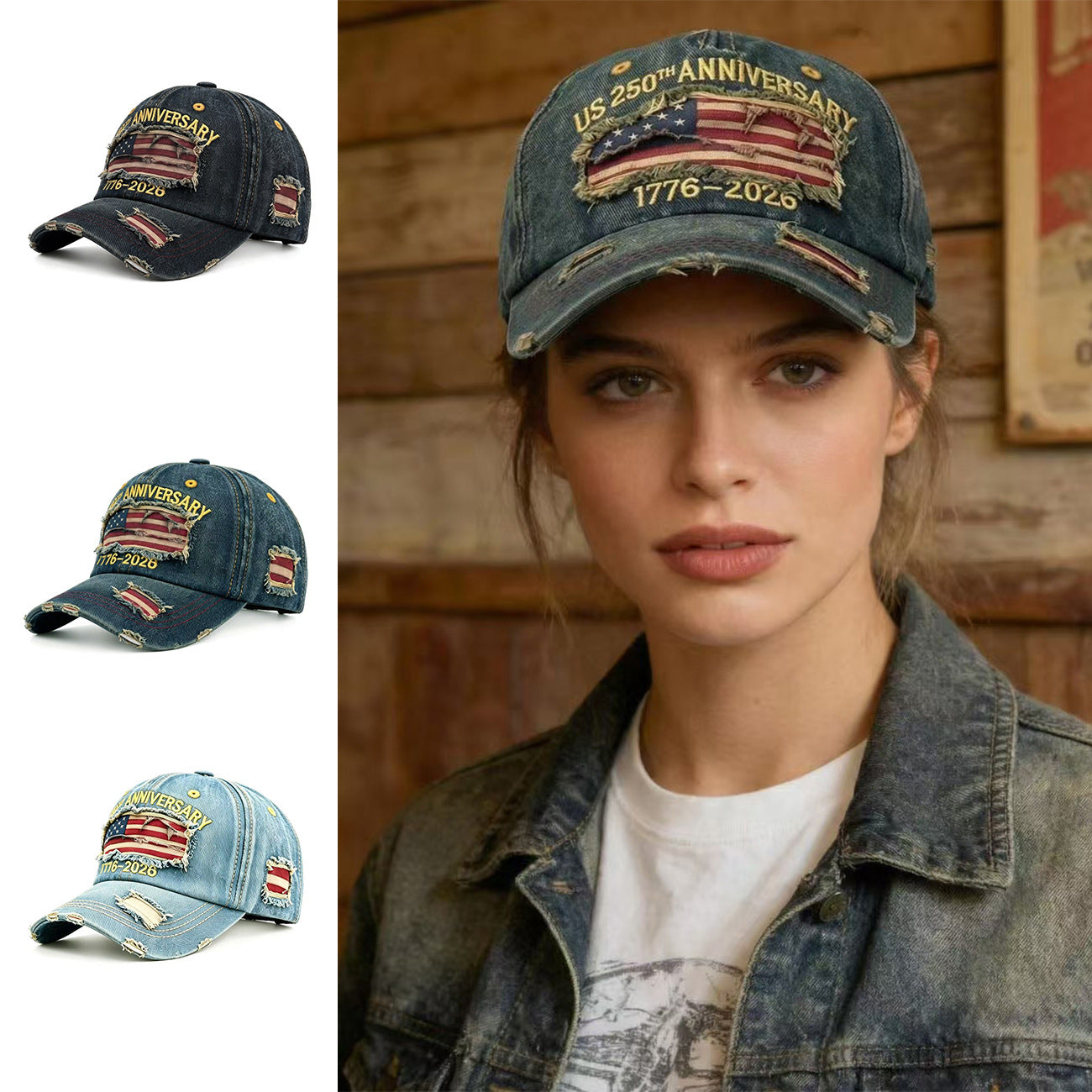 Chapeau de denim protecteur du soleil