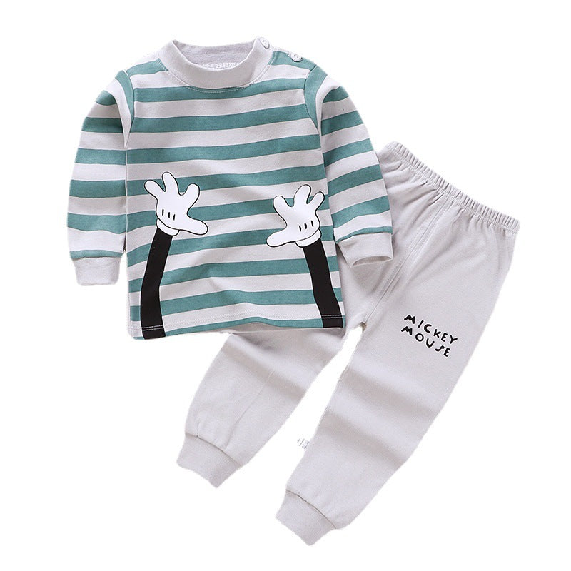 Costume pour enfants Pure Cotton Vêtements pour bébés Vêtements de salon chauds Vêtements d'automne Vêtements pour enfants