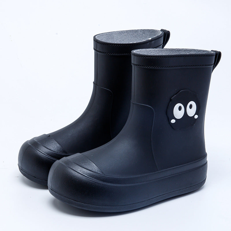 Bottes de pluie cartoon coréenne mignonnes Femmes non-dérapant