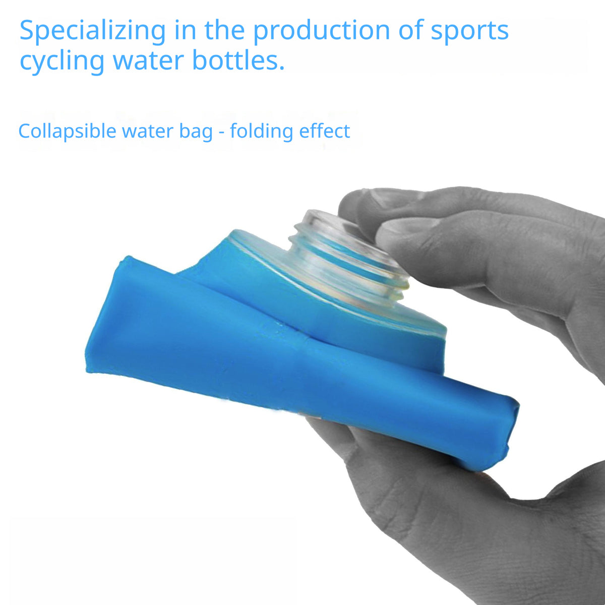 Cyclisme extérieur Pliant Silicone Soft Water Bladder avec valve à bite