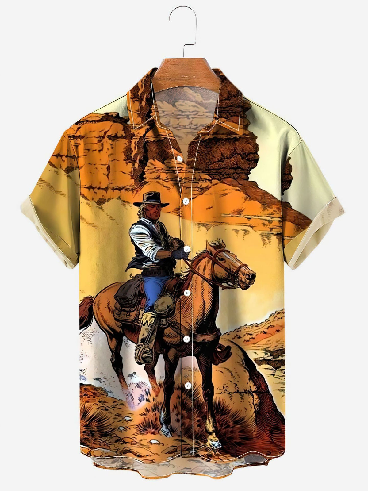 Chemise à manches courtes imprimé numérique 3D pour homme de grande taille