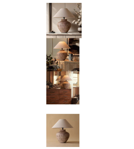 Wabi Sabi Style lampe de table en céramique Jar Ornement Vintage