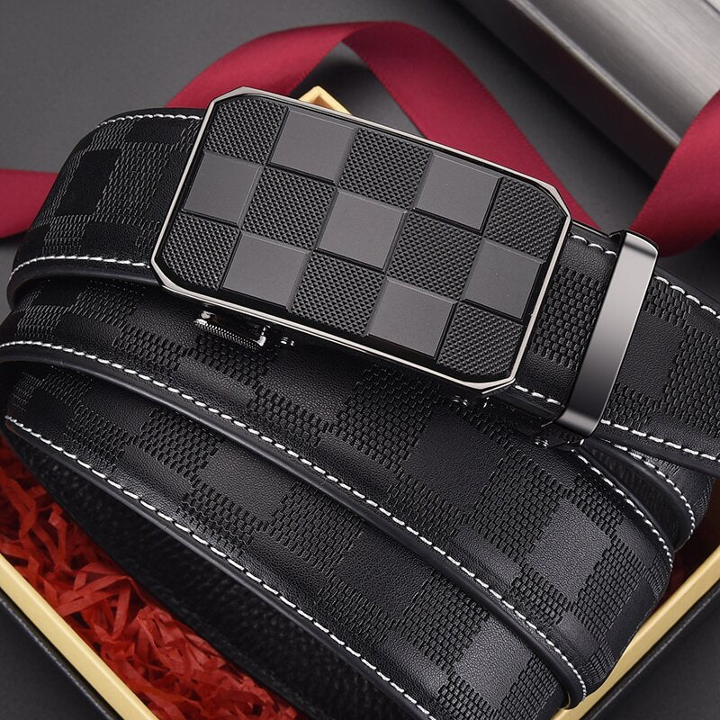 Ceinture en cuir automatique pour hommes
