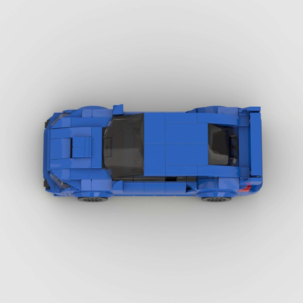 303PCS Blue JDM Rally Car Building Blocks