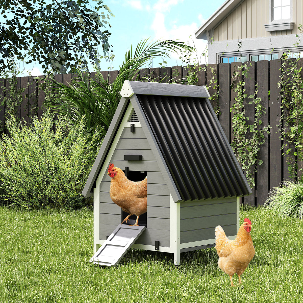 Coop de poulet pour 2 poulets
