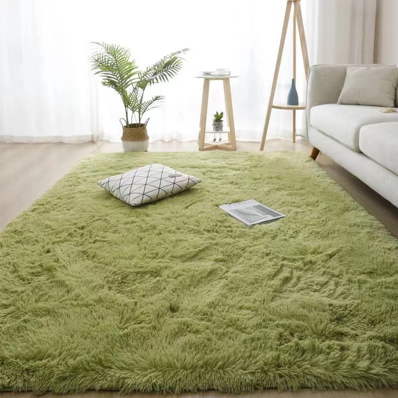 Coiffure en soie teinte de tapis Coiffure en peluche Chambre à coucher et ménage