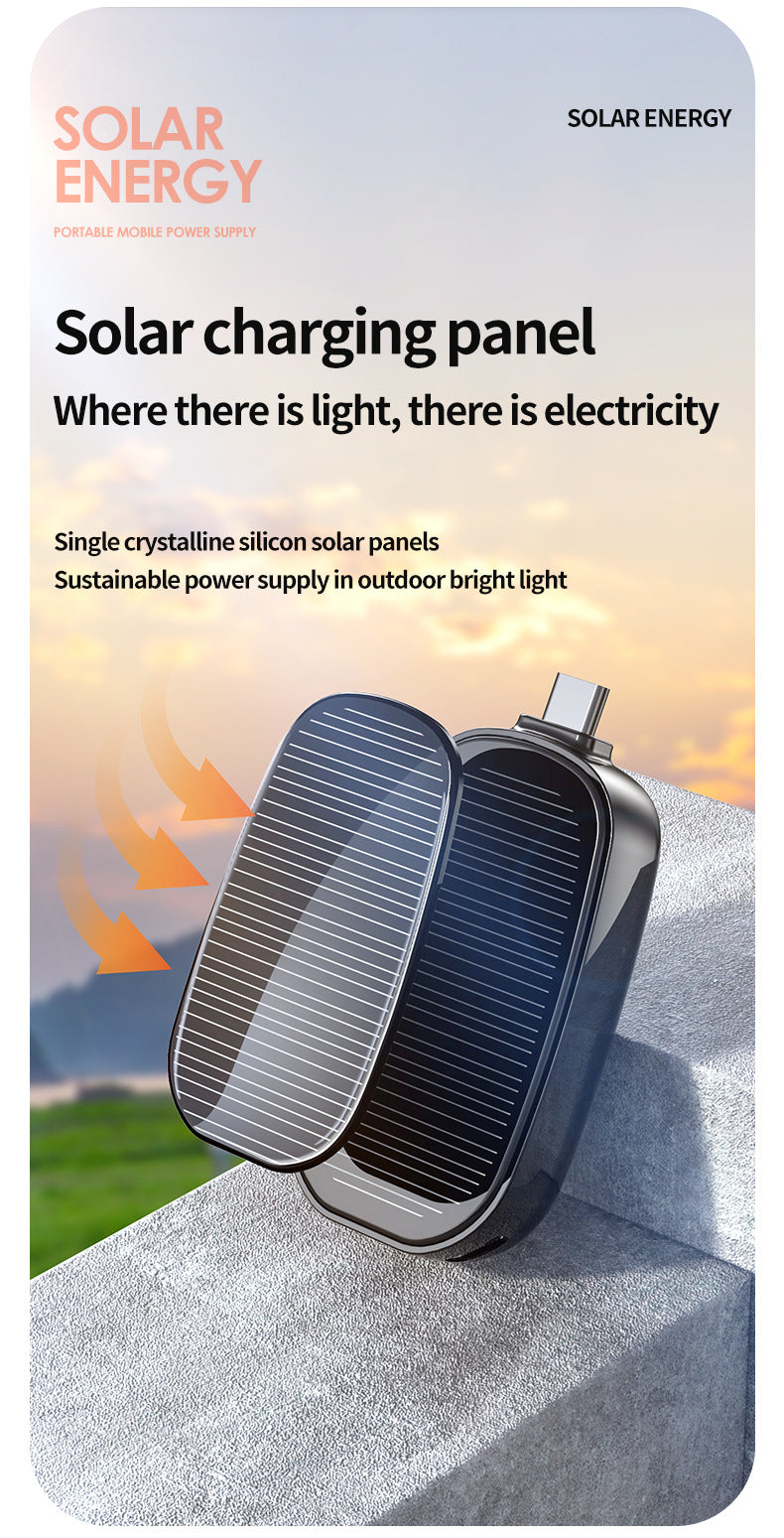 Mini Unité de recharge solaire d'urgence Alimentation sans fil portable
