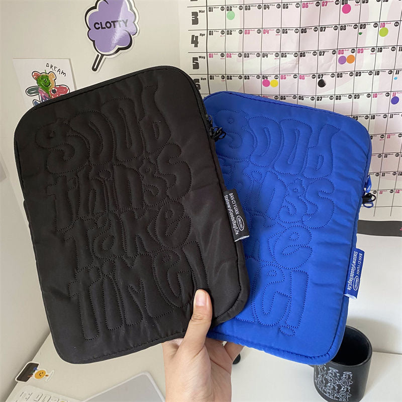 Sac de rangement brodé pour tablette portable