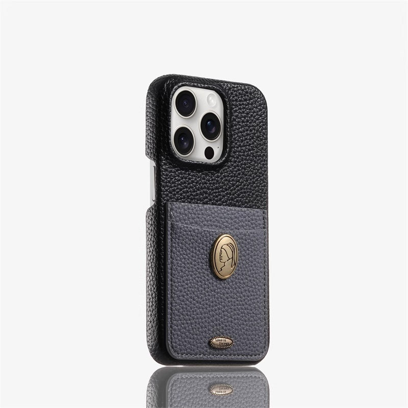 Deep Brown Bottom Phone Case avec Silicone Anti Drop Tout Inclus