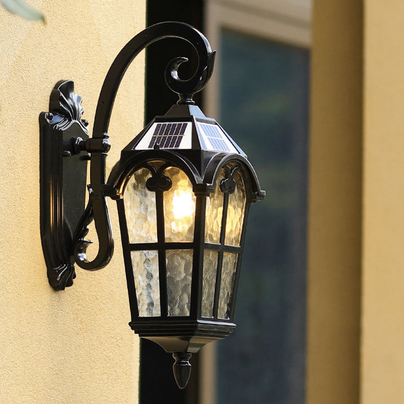 Lampe murale solaire extérieure polyvalente européenne