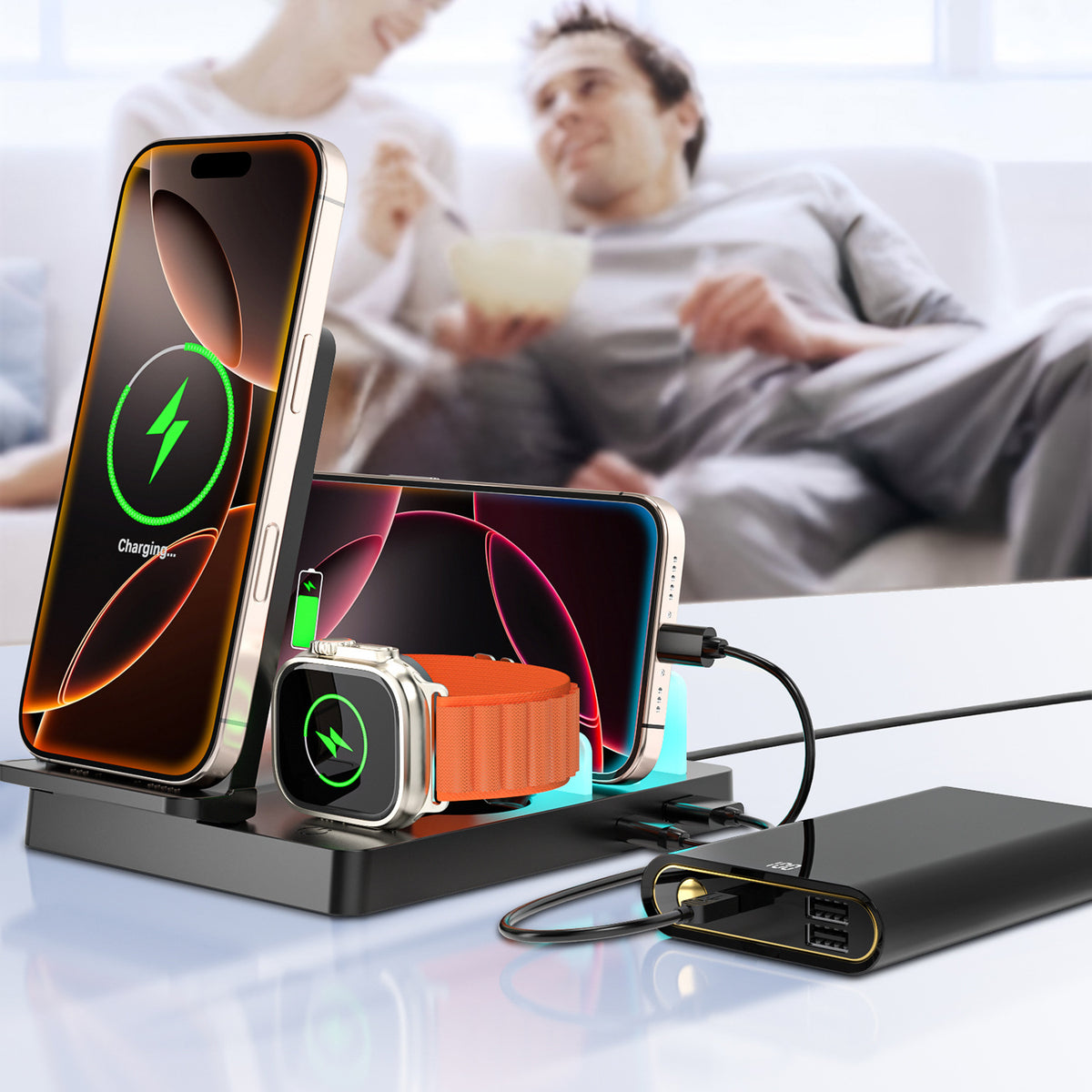 5-in-1 Multifunction Desktop Magnetic Charger