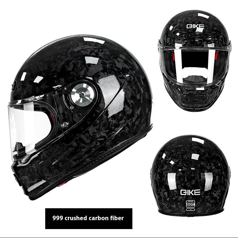 Casque de protection en fibre de carbone simplifié