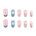 24 pièces de ongles artificiels ovales courts
