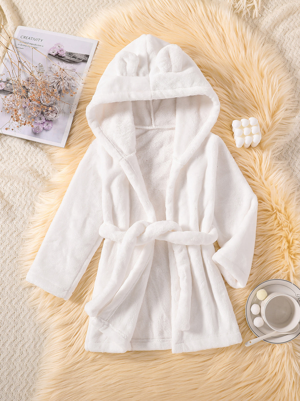 Pyjama en flanelle épais pour enfants avec polaire doux