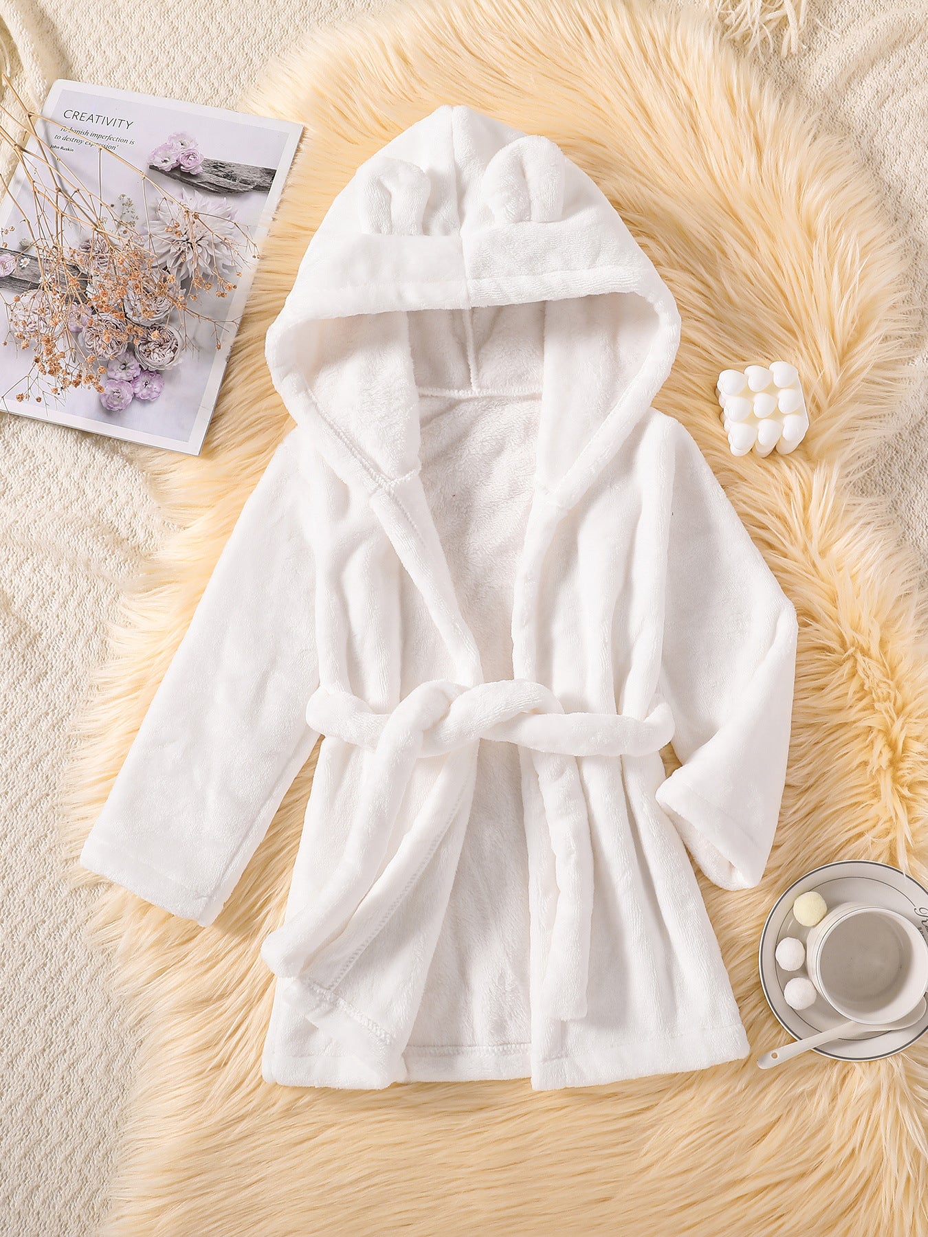 Pyjama en flanelle épais pour enfants avec polaire doux