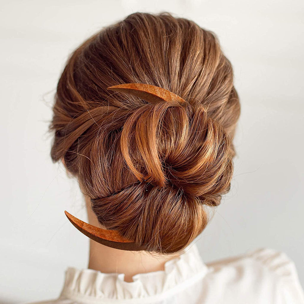 Barrettes à épingle à cheveux en forme de croissant