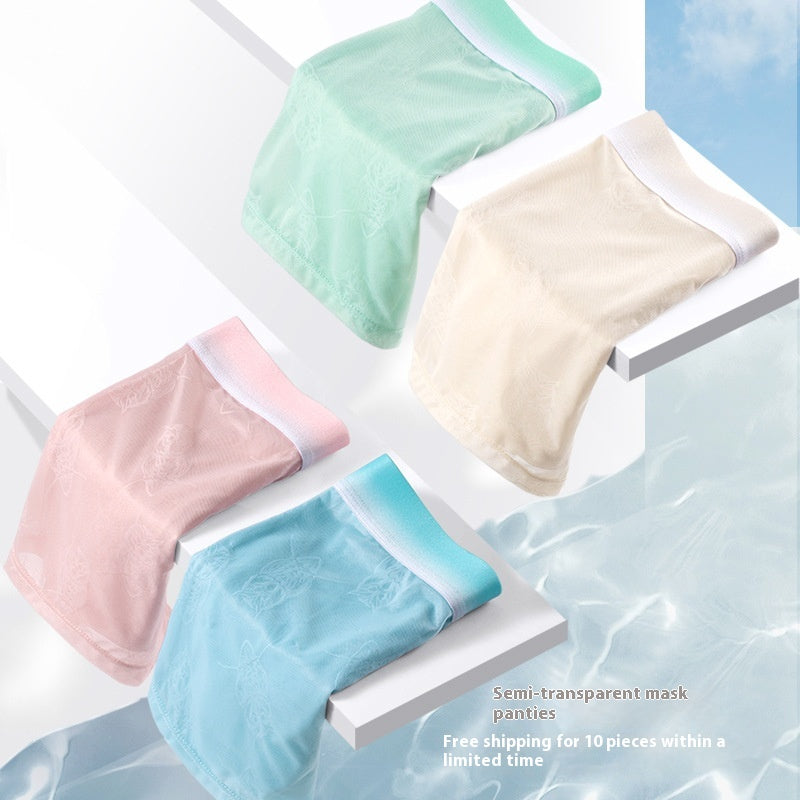 Summer Ice Silk Boxers ultra-mince respirant Mesh