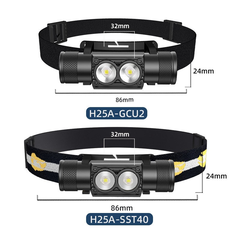 Alliage d'aluminium extérieur Strong Light Super Bright Lithium Batterie Type Long Endurance Recha