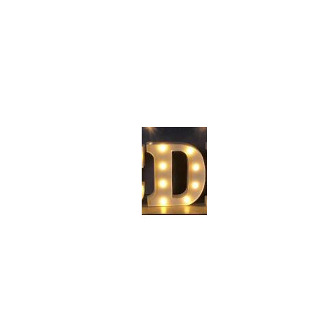 Lumineux LED Letter Number Night Light Anglais Alphabet Number Batterie Lampe Romantique Weddi