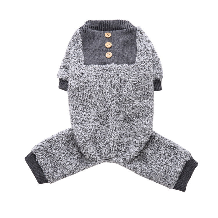 Pyjamas thermiques épais en peluche d'hiver