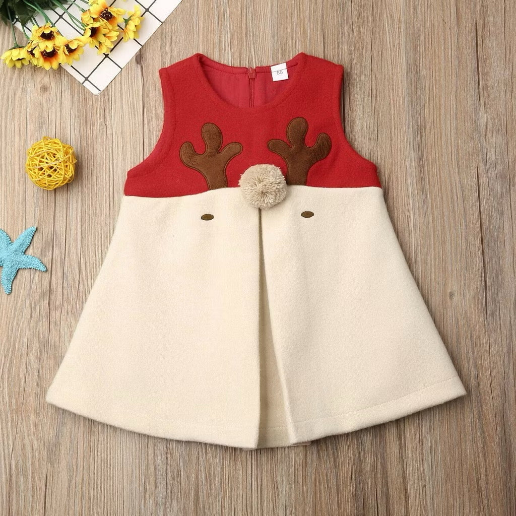 Veste de laine polyvalente des filles avec une impression de Noël