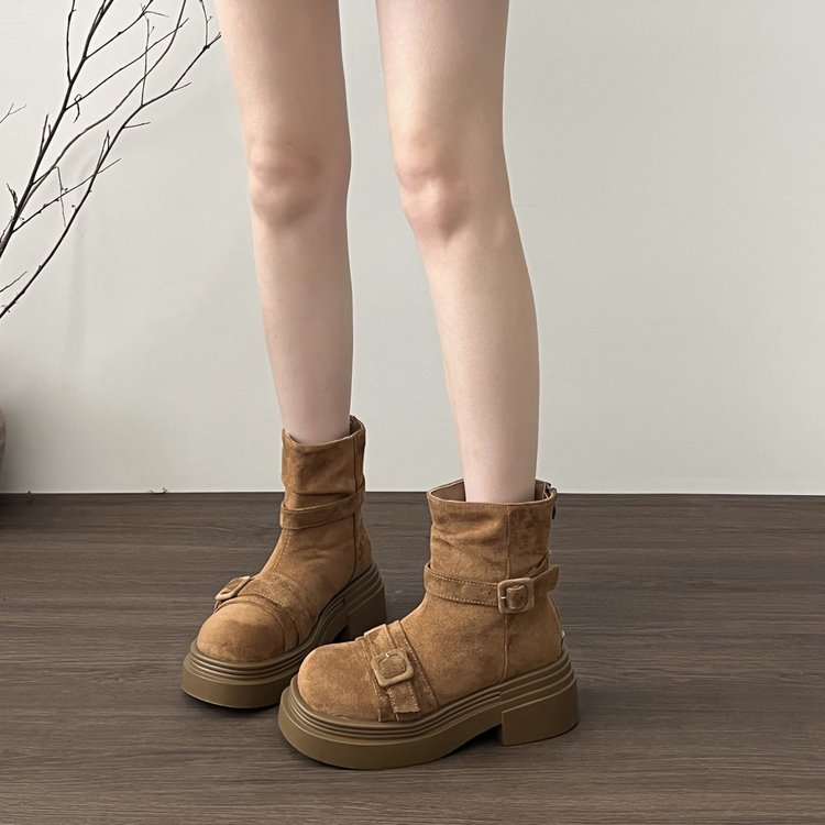 La plate-forme pour femmes haussement British Style Martin Bottes