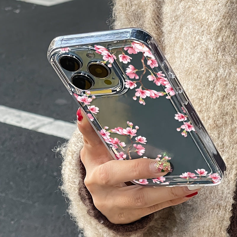 Couverture complète du boîtier de téléphone spatial Peach Blossom