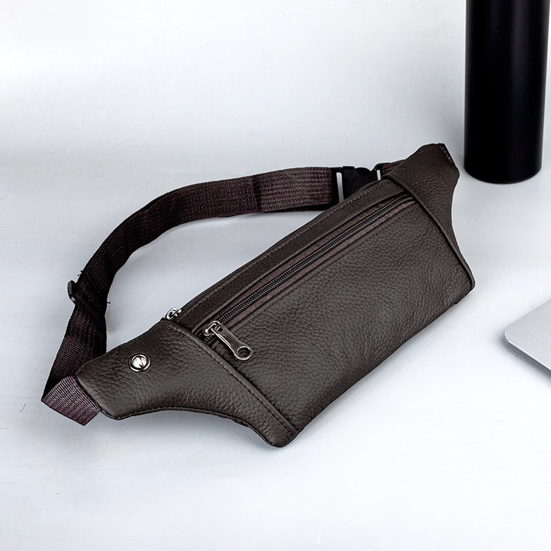 En cuir véritable en cuir Sports Waist Pack pour hommes