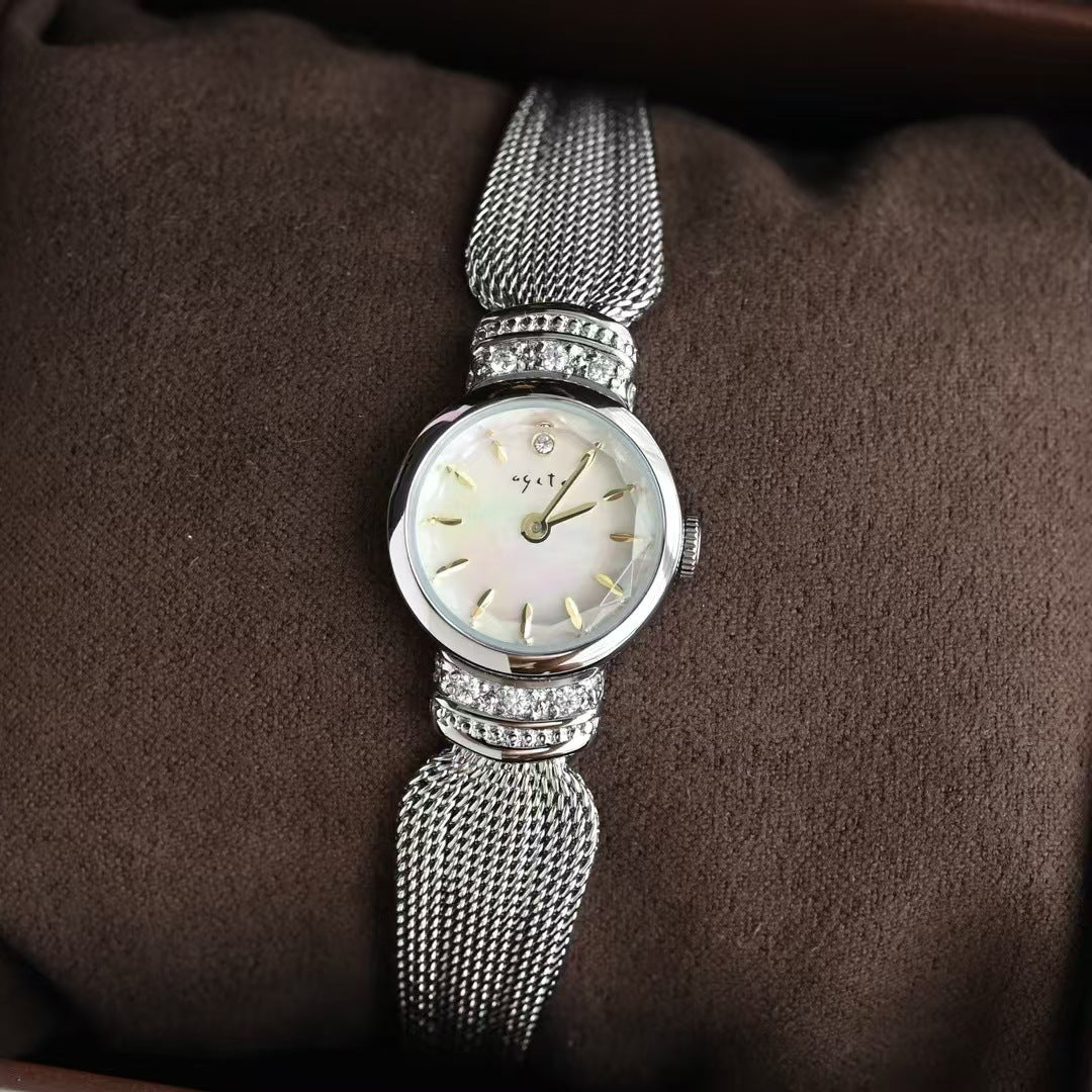Niche, Mini lightweight mesh vintage Quartz watch